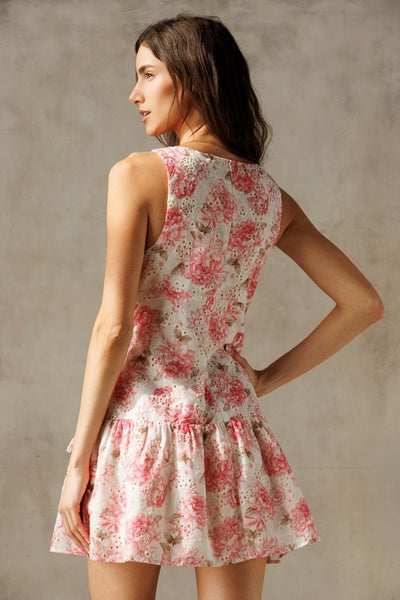 Pink Floral Dress