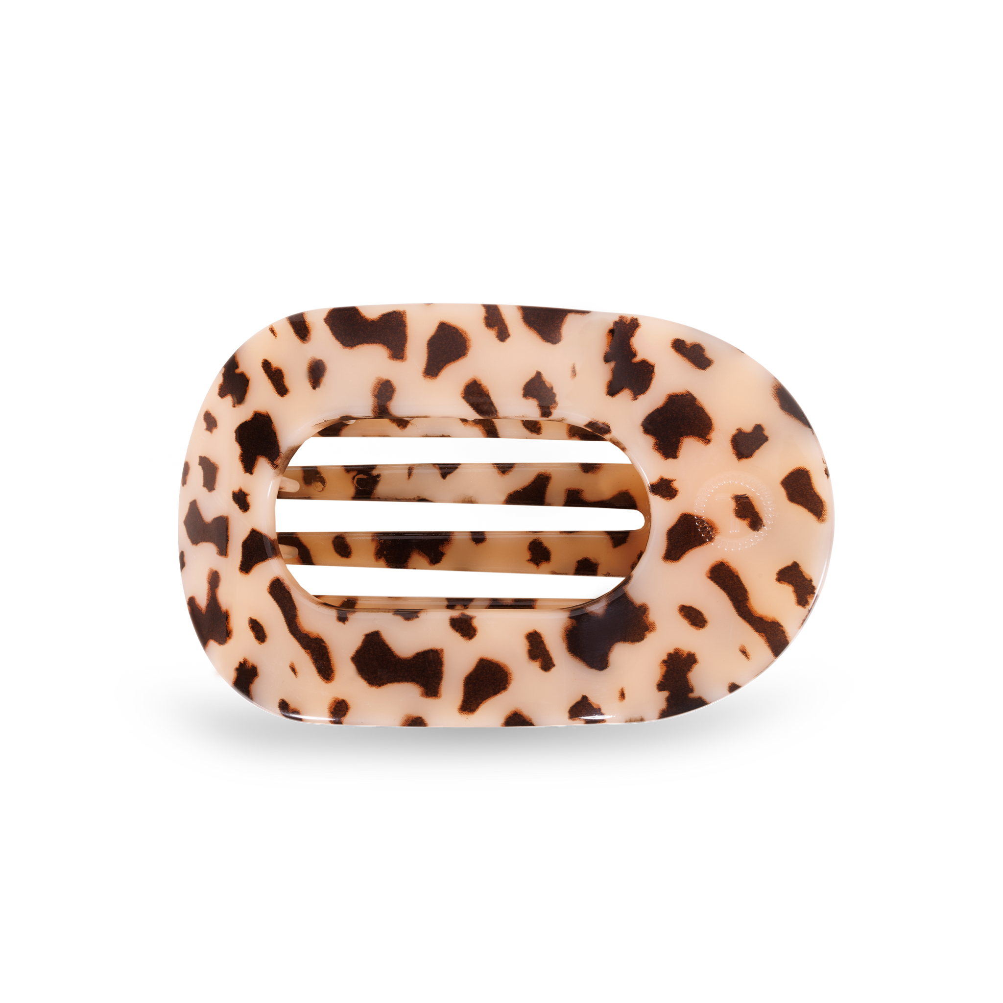 Round Flat Hair Clip | Medium | Blonde Tortoise