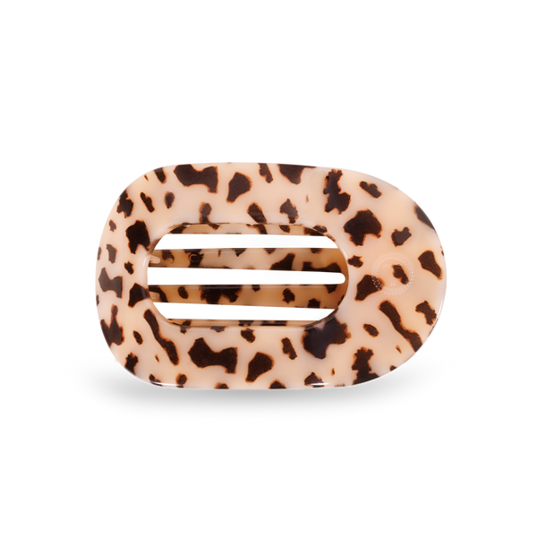 Round Flat Hair Clip | Medium | Blonde Tortoise