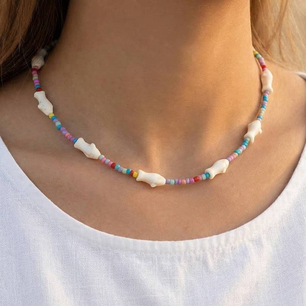 Fish Charms Beaded Necklace
