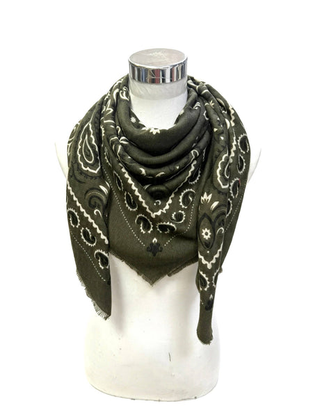 Bandana Scarf: Olive Green