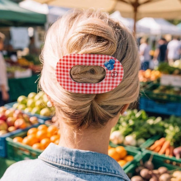 Flat Round Hair Clip | Large | Blueberry Farms