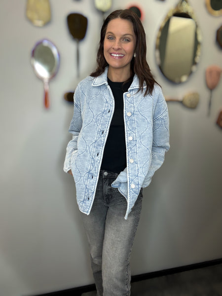 Boulder Knit Denim Jacket