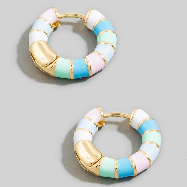 Pastel Enamel Earrings