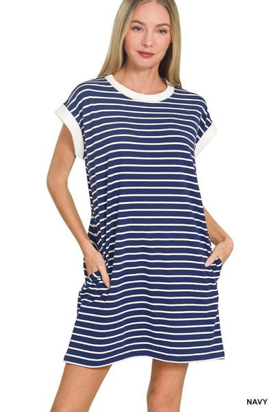 Striped T-Shirt Dress