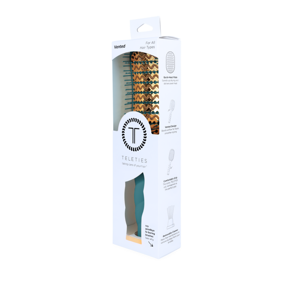 Vented Hair Brush - Teal With It
