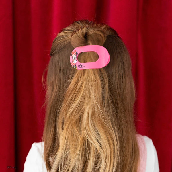 Flat Round Hair Clip | Small | Minnie Mouse