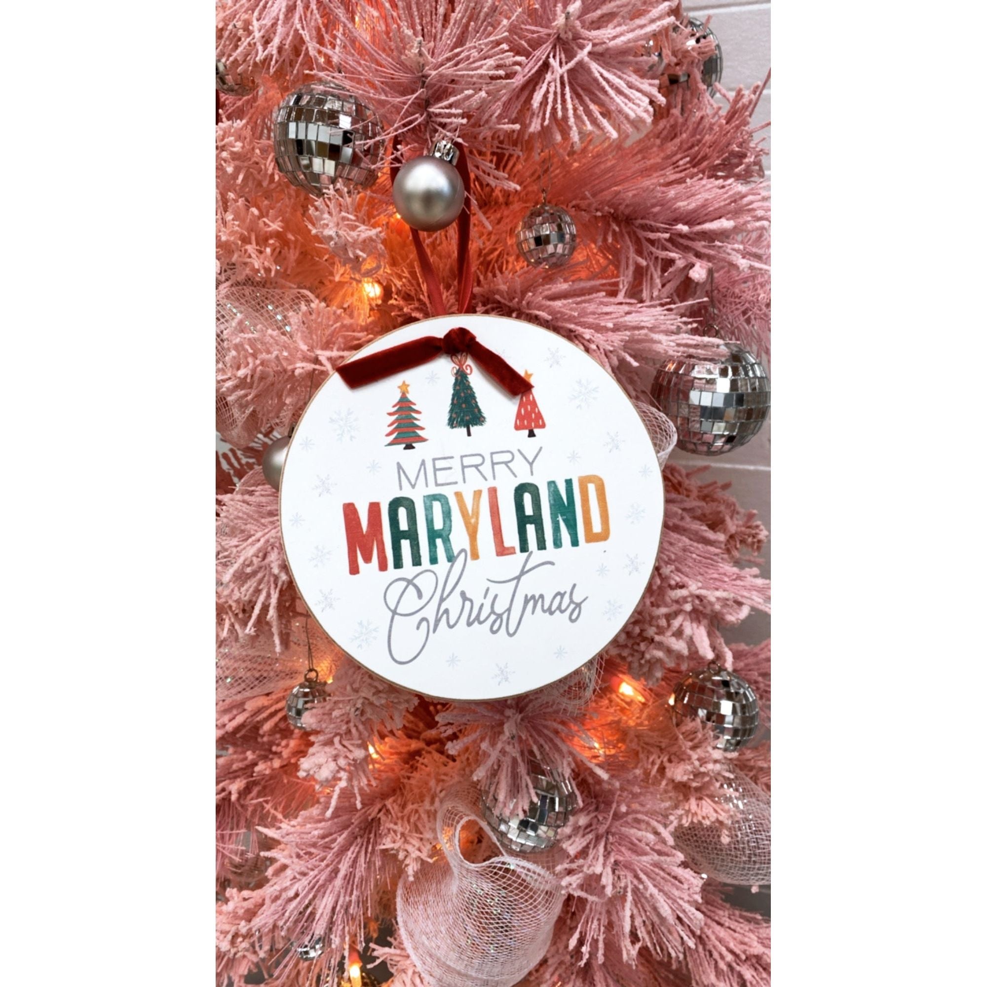 Merry Maryland Christmas Ornament
