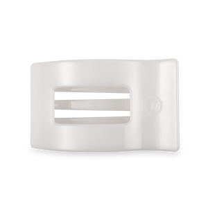 Flat Rectangle Hair Clip | Medium | Coconut White
