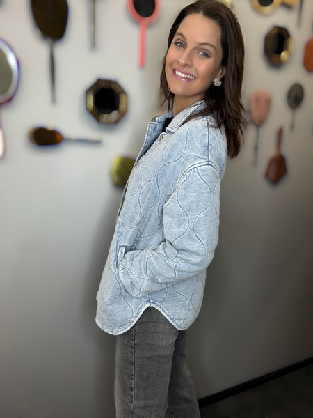 Boulder Knit Denim Jacket