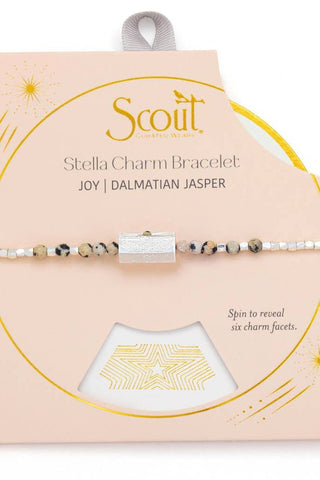 Stella Bracelet - Joy/Dalmatian Jasper/Silver