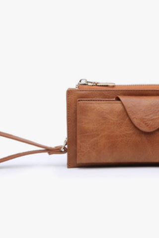 Kyla Wallet with Snap Closure - Brown