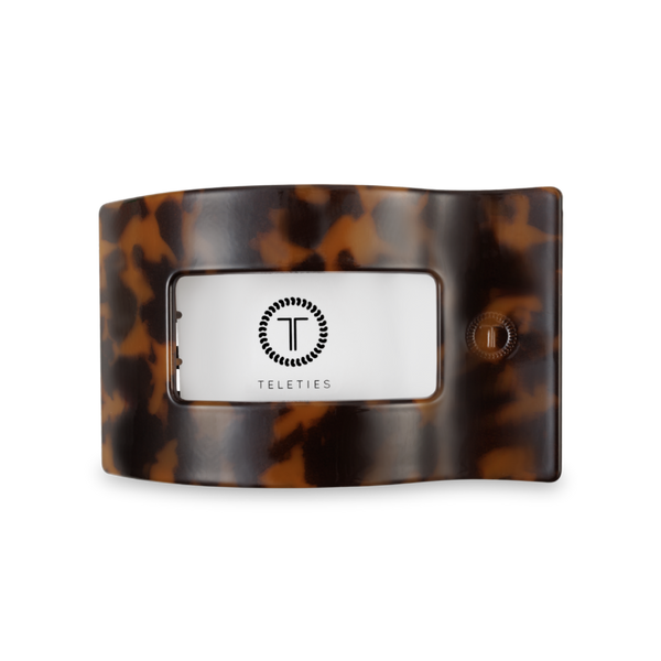Flat Rectangle Hair Clip | Medium | Tortoise