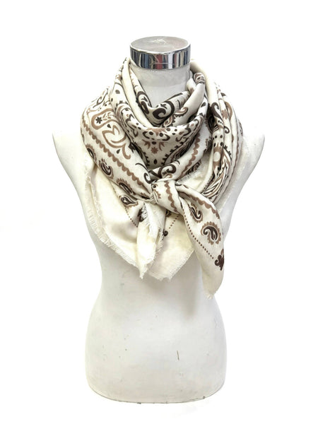 Bandana Scarf: Beige