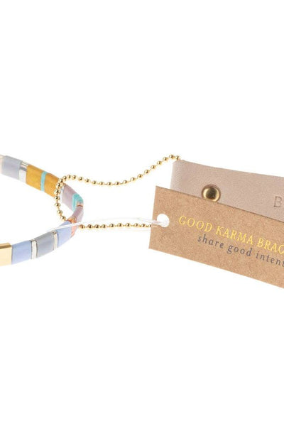 Good Karma Miyuki Bracelet | Be Fierce - Lavender/Gold