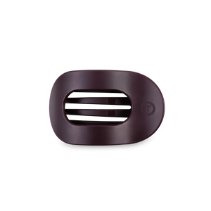 Round Flat Hair Clip | Small | Burgundy Bliss