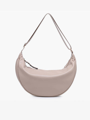 Stella Banana Sling Bag w/ Braided Zipper: Sand