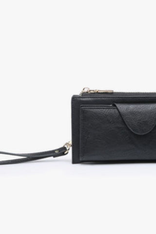 Kyla Wallet with Snap Closure - Black