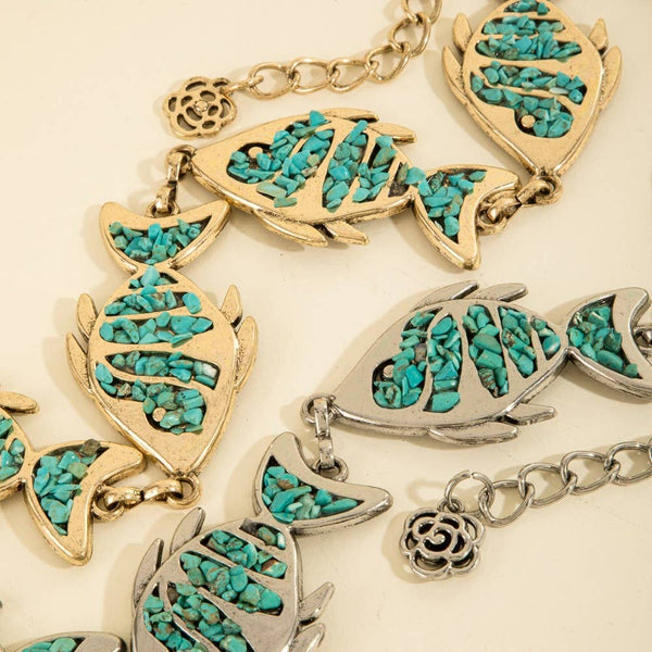 Stone Fish Chain Belt