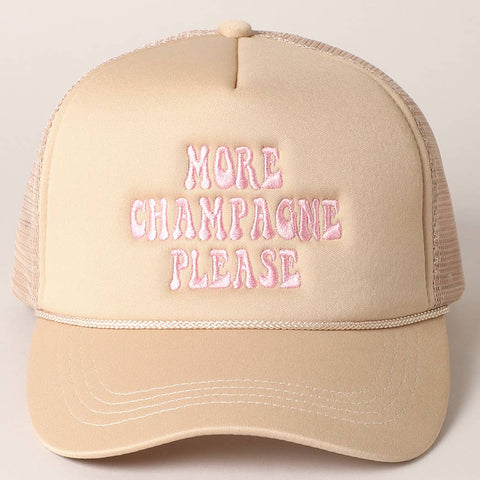 More Champagne Please Trucker Hat