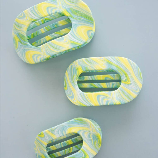 By the Sea Shore | Small | Flat Round Hair Clip