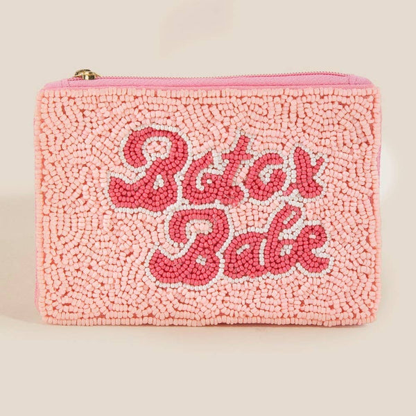 Botox Babe Seed Beaded Coin Purse