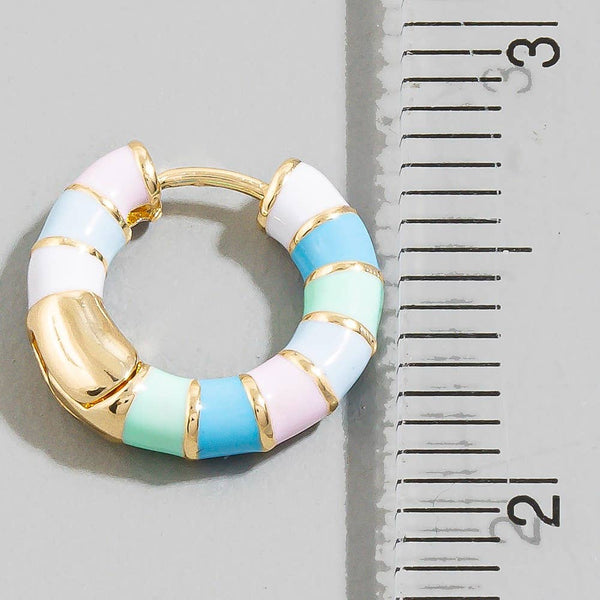 Pastel Enamel Earrings
