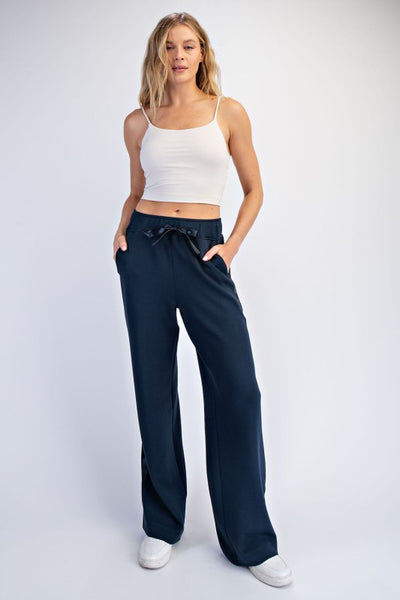 Luxe Satin Straight Pant