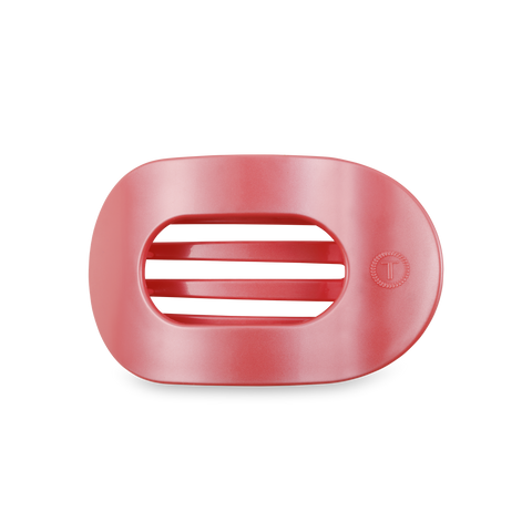 Round Flat Hair Clip | Medium | Calming Coral