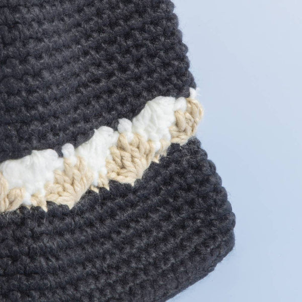 Crochet Bucket Hat - Black