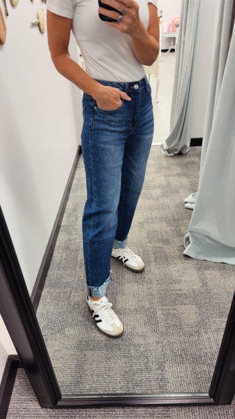 Cuffed Denim Pants