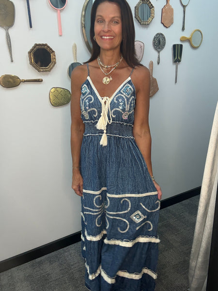 Denim Maxi Dress