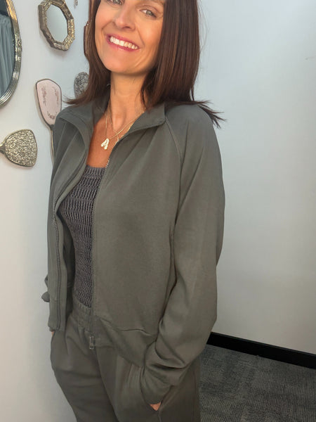 Luxe Zip Up Jacket