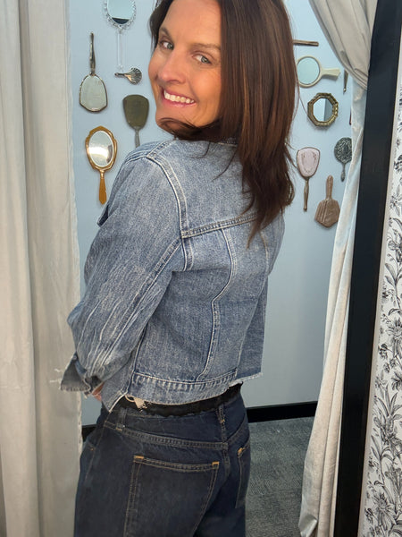 Uneven Hem Detail Jacket