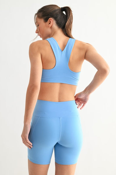Venice Cloud Sports Bra - Blue