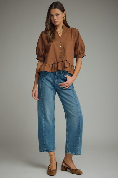 Ruffle Hem Top