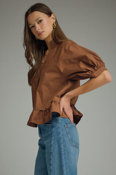Ruffle Hem Top