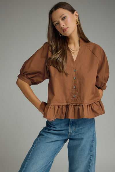 Ruffle Hem Top