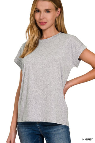 Back to the Basics Cotton Tee - Heather Grey