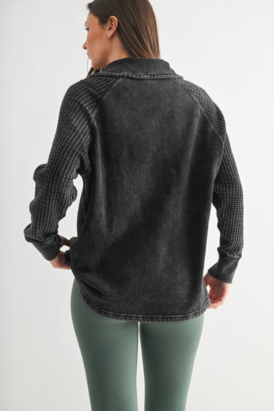 Waffle Knit Henley