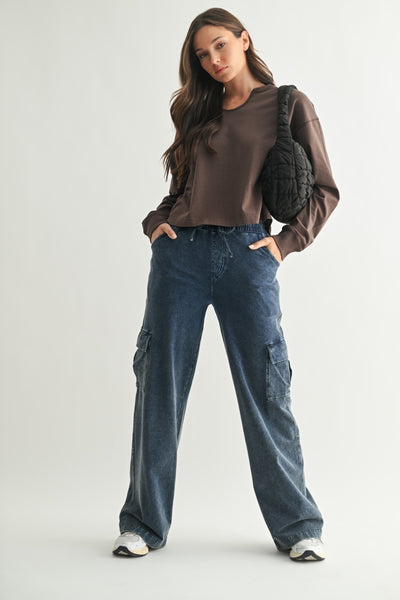 Mineral Washed Cargo Pants