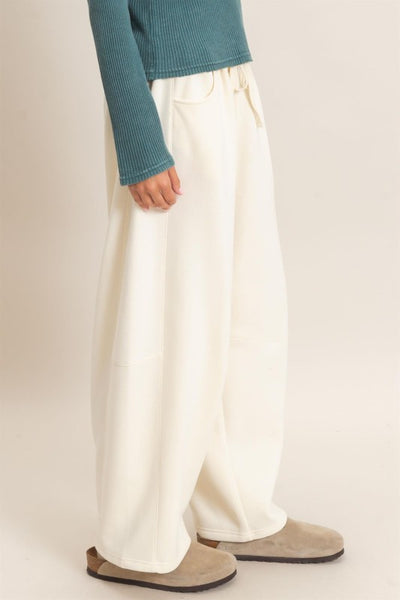 Drawstring Waist Barrel Sweatpants