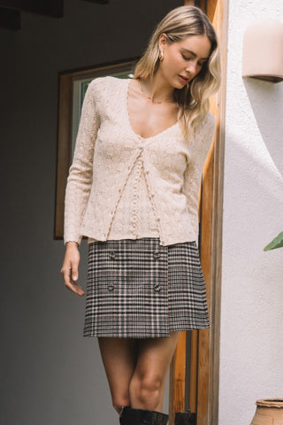 Pointelle Knit Top