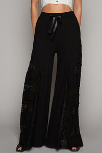 Lace Thermal Mix Pants