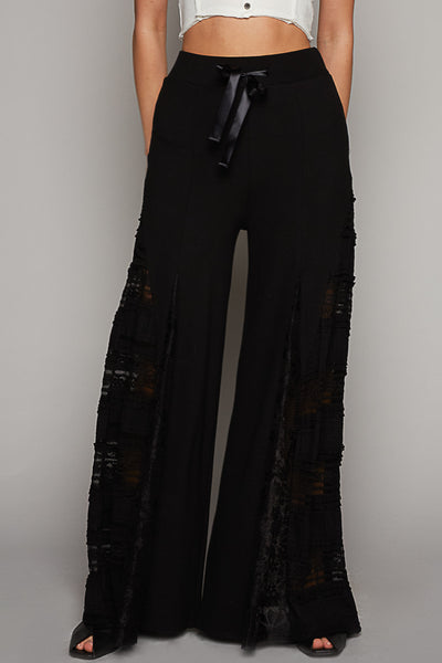 Lace Thermal Mix Pants