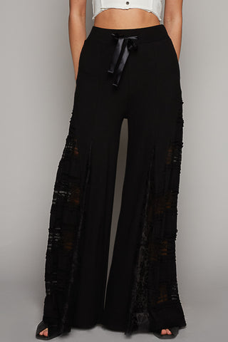 Lace Thermal Mix Pants