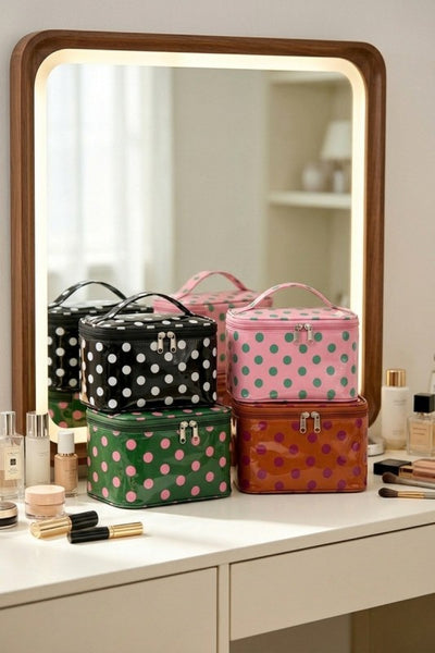 Polka Dot Cosmetic Bag