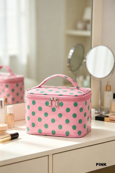 Polka Dot Cosmetic Bag