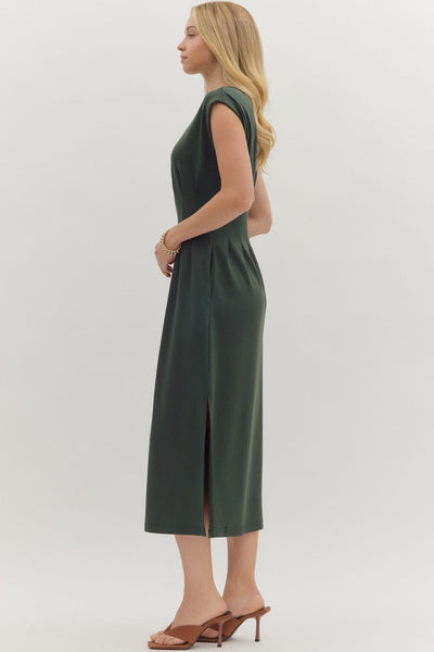 Cap Sleeve Midi Dress