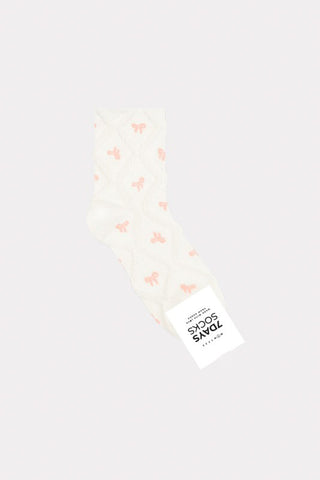 Pink Bow Socks